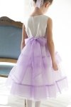 Turquoise Organza Double Layered Flower Girl Dress